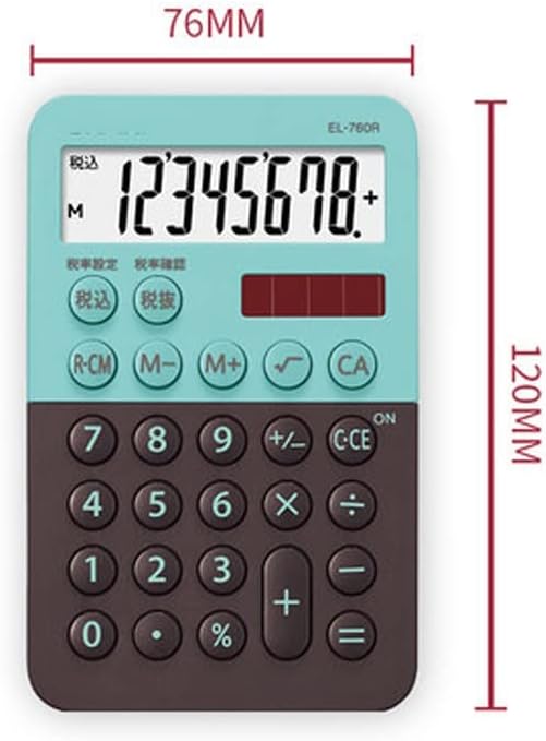 Xwwdp modni crtani kalkulator bombona boja slatki džep mini pet boja Opcionalni prenosiv (boja: d, veličina