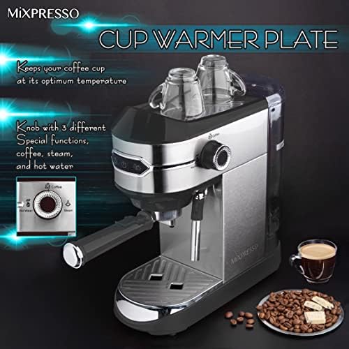 Mixpresso espresso aparat, 15 Bar Espresso aparat sa Pjenilom mlijeka, automatski Espresso aparat
