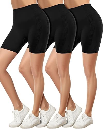 AMA Larsi Ženska 3 komada Workout Yoga kratke hlače Bespremljene plijene biciklističke kratke hlače visokog struka