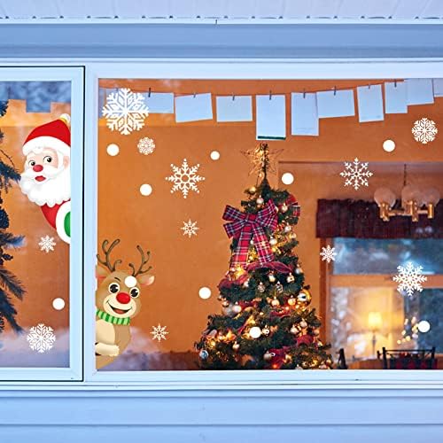 Naljepnice za dječju boce za vodu Wndow Božić ukras staklena rešetka Santa prozor naljepnica zidne naljepnice