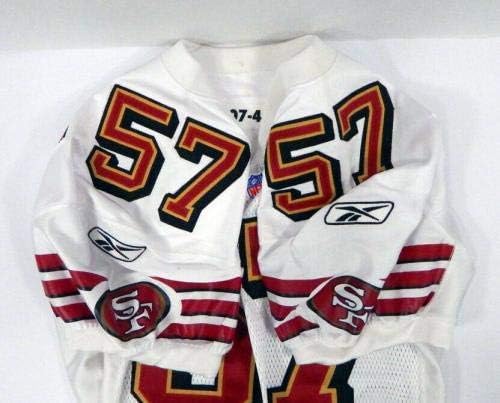 2007 San Francisco 49ers Colby Bockwoldt 57 Igra Izdana bijeli dres DP06381 - Neincign NFL igra rabljeni