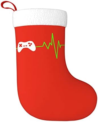 Yoigng Heartbeat igrača božićne čarape Xmas Čarape Klasični odmor Kamin Vješanje čarapa