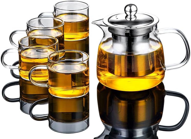 Stakleni čaj set Početna Dnevna soba Prozirna kung Fu Tea Create 玻璃 茶具 套装 家用 客厅 透明 功夫 泡茶