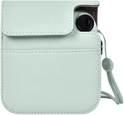 Zaštitni slučaj Kompatibilan sa Instax Mini 12 Instant Kamera, prijenosni Travel Storage poklopac torba za Polaroid Mini 12 sa fotografijama džep & Podesiva naramenica -svijetlo zelena