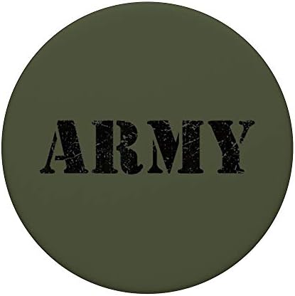 Američki vintage retro USA Army Vojno zeleni maslini Logo Muški poklon Popsockets Popgrip: Zamjena