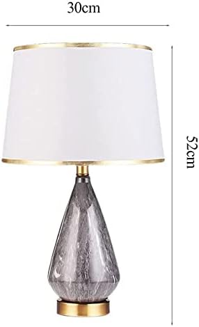Borkem velika orijentalna keramička stolna svjetiljka sa sjenom lampe u obliku lampe, ležaja spavaća soba noćna lampa, lampica za spavaću sobu, za studijsku kancelariju Art DECO rasvjetnu lampicu