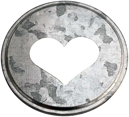 Cutout za srce pocinčani metalni poklopac za masonske tegle