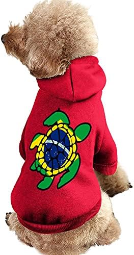 Funnystar Brazil zastava morskog kornjača tiskani kućni ljubimci s kapuljačnim psima kombinezon mačja pulover kućni ljubimac odjeća slatka