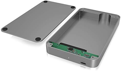 Icy BOX eksterni kućište od 2,5 inča za Hard Disk ili SSD, USB-C 3.1, kompletno od aluminijuma, srebra
