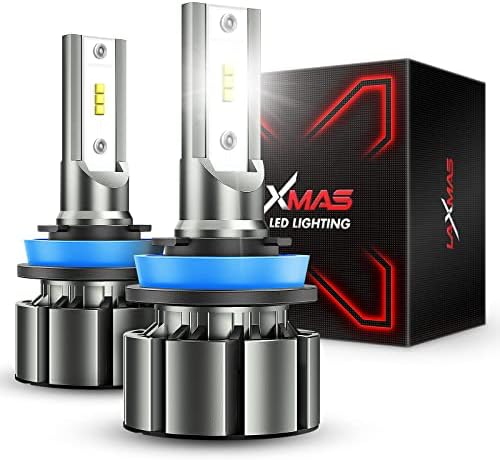 Laxmas H11 H8 H9 LED Sijalice kratka svjetla, 14000lm 500% svjetlije 6500k LED kratka svjetla komplet halogena