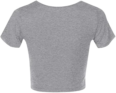 Košulje za žene Pakovanje Žene Ljeto Kratki rukav Slatki usev na vrhu Casual Basic Crewneck Slim Womens majice