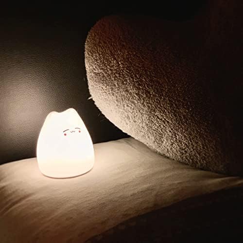 TUTUPIC slatko noćno svjetlo za mačke, silikonsko LED noćno svjetlo za dekor spavaće sobe za djecu,kontrola