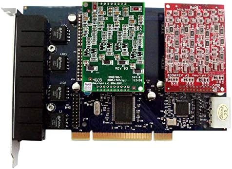 FXO FXS kartica sa 4 FXO + 4 FXS porta, PCI, kompatibilan sa zvjezdicom, ISSABEL, FREEPBX FXO VOIP PBX SIP telefon