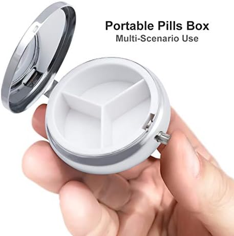 Box tableta sa leptirima okrugla lijekova Tablet futrola Prijenosna kutija za pilumu Vitamin Kontejner