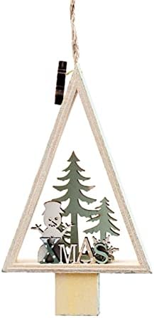 Božićni ukrasi pet šiljastih božićnih ukrasa za snjegović dekoracija scena DIY božićne ukrase drva Kuke za kristale lustera