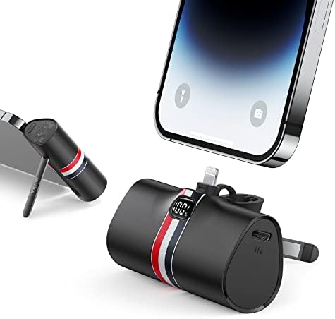 Viyisi Mini prijenosni punjač za iPhone, 20w Power Bank za brzo punjenje sa sklopivim postoljem,