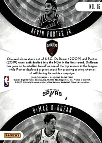 2019-20 Panini iluzija Rookie Reflections # 16 Kevin Porter Jr./demar Derozan Cleveland Cavaliers / San Antonio Spurs NBA košarkaška kartica