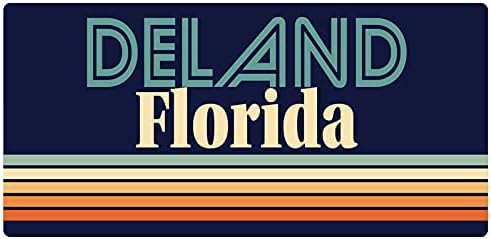 Deland Florida 2,5 x 1,25-inčni vinilni naljepnica za vinil retro dizajn