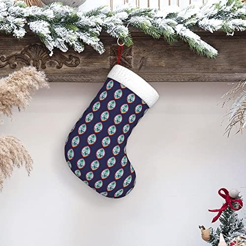QG ZZX Božićne čarape sa bijelim super mekom plišane manžetne Guam američke zastave Xmas Čarape Božićne ukrase Čarape