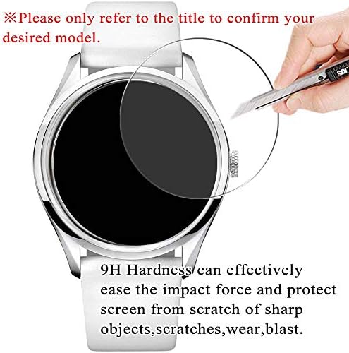 Synvity [3 paket] Zaštitnik zaslona od kaljenog stakla, kompatibilan sa omega 3570,50 9h Film Smartwatch