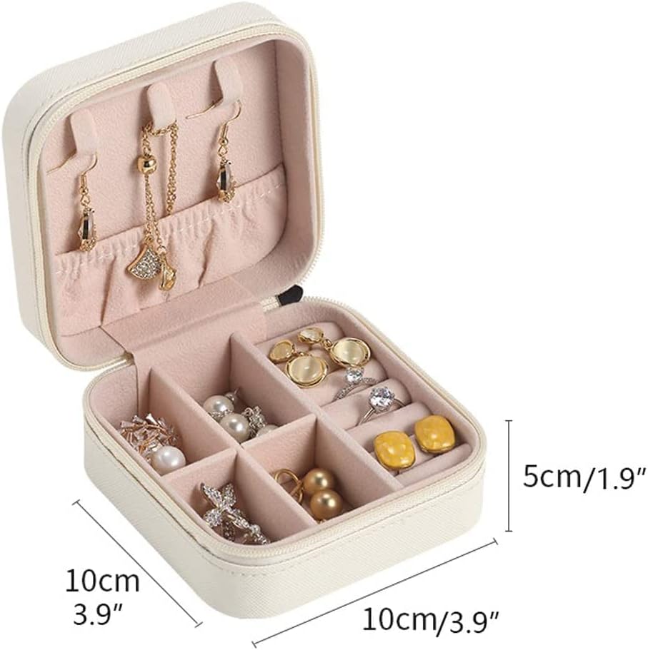 Kutije za nakit Putnički prijenosni nakit PU kožni nakit za skladištenje kutijaMulti-funkcije naušnica