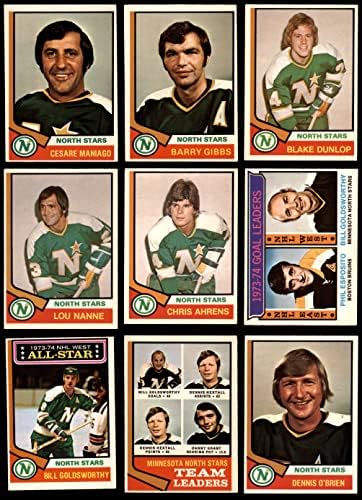 1974-75 O-Pee-Chee Minnesota North Stars u blizini Team set Minnesota North Stars Ex Sjeverne zvijezde