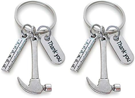 Toyvian ruksak tipke 2pcs Privjesak za ključeve praktični ključevi čekić ravnala ključ za ključeve