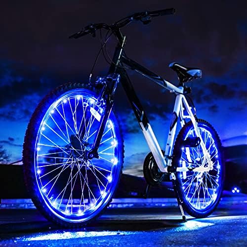Brizlabs svjetla za biciklističke točkove, 2 pakovanja 20 LED svjetla za gume za bicikle, 8 načina