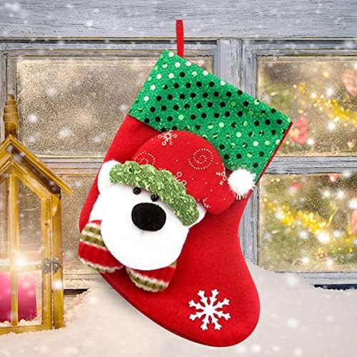 Vitraže vješalice za boce borić božićne torbe čarape čarape poklon torba mali ukras za obrtnog ukrasa