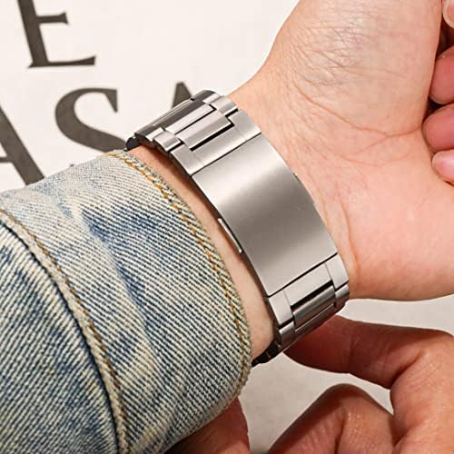 Niauge Titanium Solid Watch opseg za muške žene, bez alata zahtijeva nadogradnju čistih traka za sat od titana 22mm