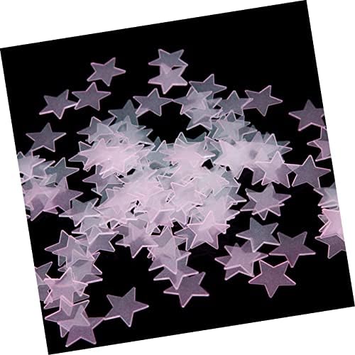 Homoyoyo 100pcs Mural za hladnu kape na sobu svjetlosne zvjezdice zvijezde u prozoru rađenim vrtićem ružičastog cm ukrasne bojenje naljepnica Stereo D ljepljive zidne tamno dječje naljepnice
