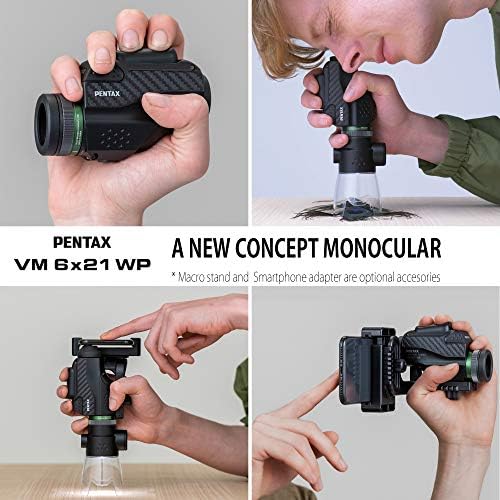 PENTAX Monokularni VM 6x21 WP jednostavan za korištenje samo jednom rukom.Univerzalni dizajn koji je ergonomski jednostavan za operirati. Svetao i jasan pogled sa visokim kontrastom i odličnim optičkim performansama.Vodootporan