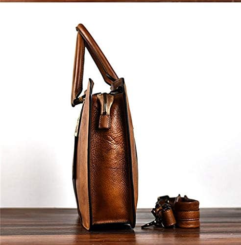 Gusta vintage kožna muška aktovka poslovna prijenosna torba luksuzna kožna uredska poruka