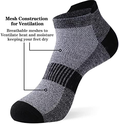 pureluca kompresijske čarape za muškarce i žene 6 pari atletskih čarapa za trčanje Comfort Breathable
