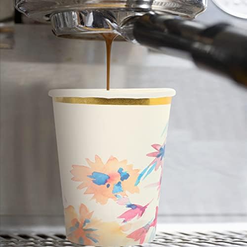 HEMOTON 80pcs Početna Espresso Ispisan ukrasni vanjski sok za piknik Kupatilo Snack pribor za hladnu odmor Kava