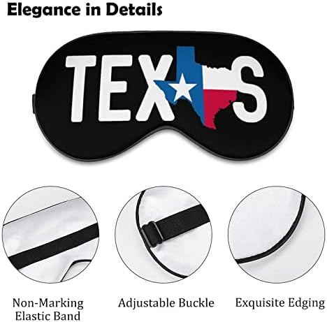 Državne maske za spavanje zastava Texas zaslona za oči Zatamnjenja za oči s podesivom noćnom kaišem noći za žene