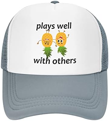 Naopako ananas igrati dobro s drugima Funny swinger šešir za muškarce žene podesivi šeširi klasična bejzbol kapa crna