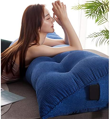 YZJJ trokutasti glavna jastuk, trokut jastuk za čitanje jastuka velikog jastuka za naslon za naslon za poziciju klinasto jastuk za slobodan krevet s preklopnim poklopcem