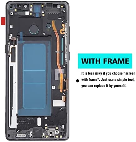 AMOLED za Samsung Galaxy Note 8 zamena ekrana sa ramom za Samsung note8 zamena ekrana SM-N950u N950a N950w LCD ekran digitalizator ekran osetljiv na dodir sa alatkama za popravku delova 6,3 inča