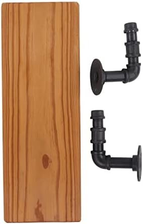 Fdit zidni stalak, predivan jedinstveni Retro dizajn zidna polica od punog drveta čvrsta široka primjena za kupatilo za dnevni boravak