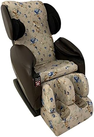 Riyifer Shiatsu masažna stolica za cijelo tijelo, cvjetna stolica s jednom Naslonjačem s nultom gravitacijom Stretch Fabrics Navlaka za masažu za masažu jednostavna za pranje, Navlaka za stopala 1