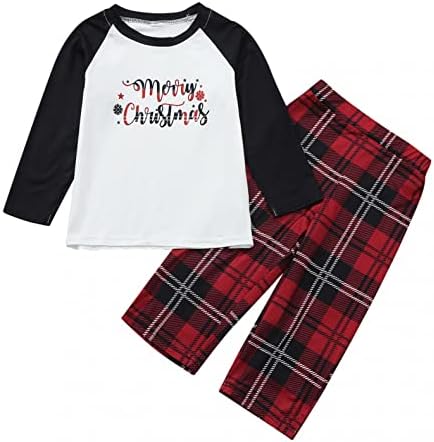 XBKPLO Božić muškarci Tata Print bluza Tops PJs Set pantalone porodična odjeća pidžama pidžama Božić