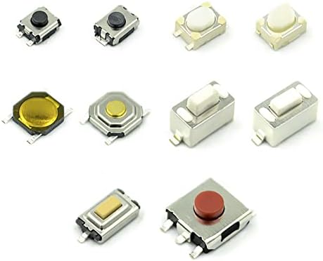 YNREMM 250 kom 10 vrsta Patch prekidača dodirni tasteri za ključeve na daljinskom upravljaču automobila zamjenska dodatna oprema Premium gumbi materijala