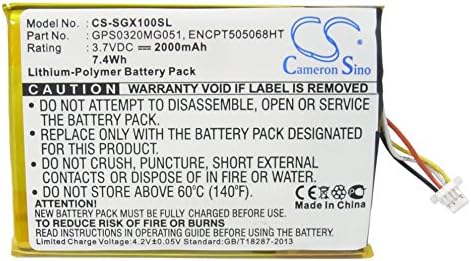 Cameron Sino Nova 2000mah zamjenska baterija Fit SkyGolf SkyCaddie Breeze SGX SGXW, SkyCaddie