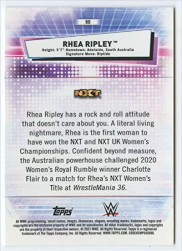 2021 TOPPS Chrome WWE 90 Rhea Ripley