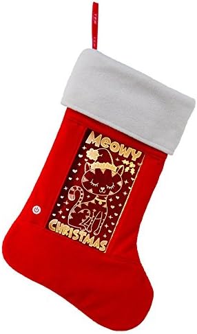 Yew Stuff: Božićne čarape za muškarce, žene, djecu, kućni ljubimci; LED svjetlo Up Xmas Čarav - veliko osvijetljeno
