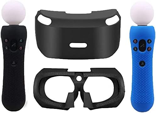 Jayamer 3D Staklena zaštitna silikonska kožnica Štit za oči za PSVR PS VR slušalice + 2pcs Silikonska zaštitna