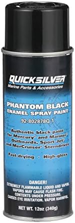 Quicksilver 802878Q1 Phantom boja u spreju sa crnim sjajem 12 unci