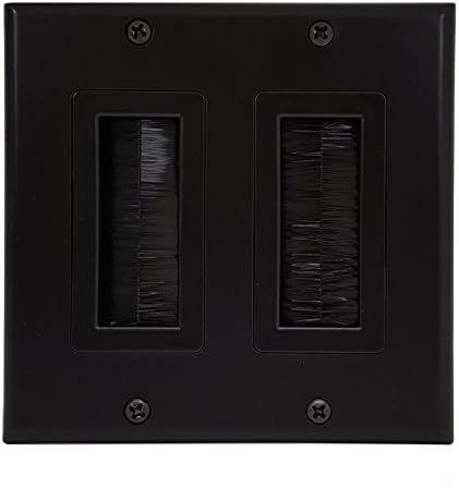Imbaprice® crna dvostruka zidna ploča četkica za četkicu - dva zidna ploča s četkicama četkicama