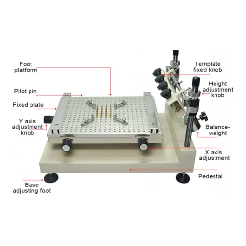 SMT ručni štampač za lemljenje Sitotisak štampač jednostrana / dvostrana ploča Paste mašina za sito štampu ZB3040H